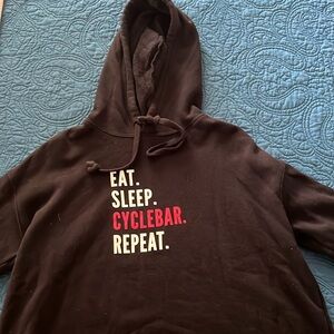 CycleBar cropped hoodie